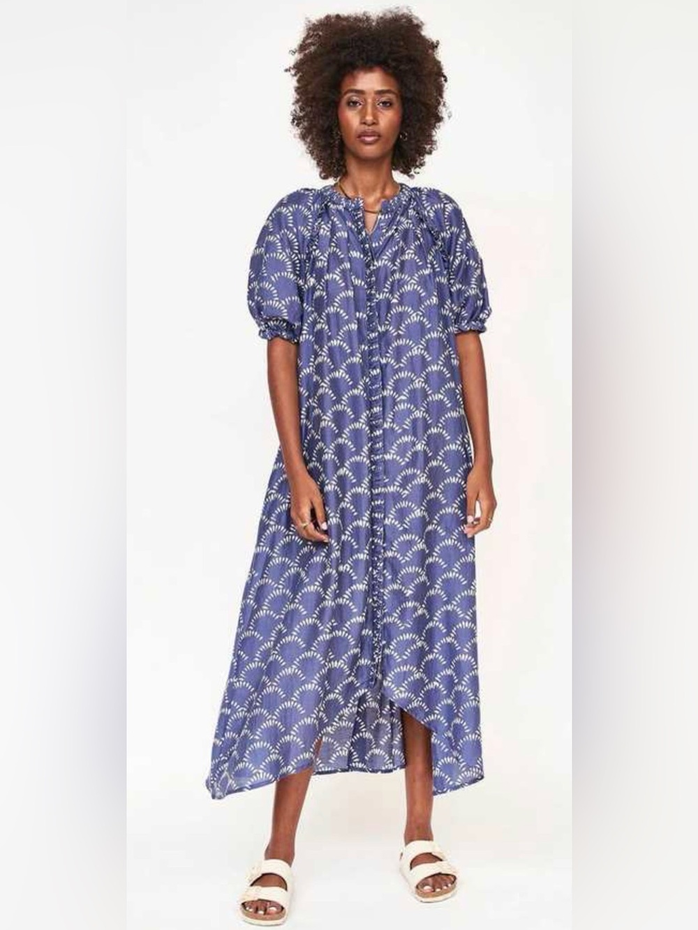 MIRTH Caftans Somerset Dress - Lapis Shell